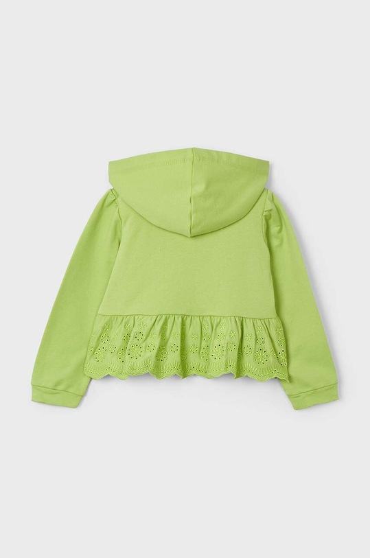 Mayoral bluza bawełniana dziecięca 3477.6H.Mini.PPYH zielony SS24