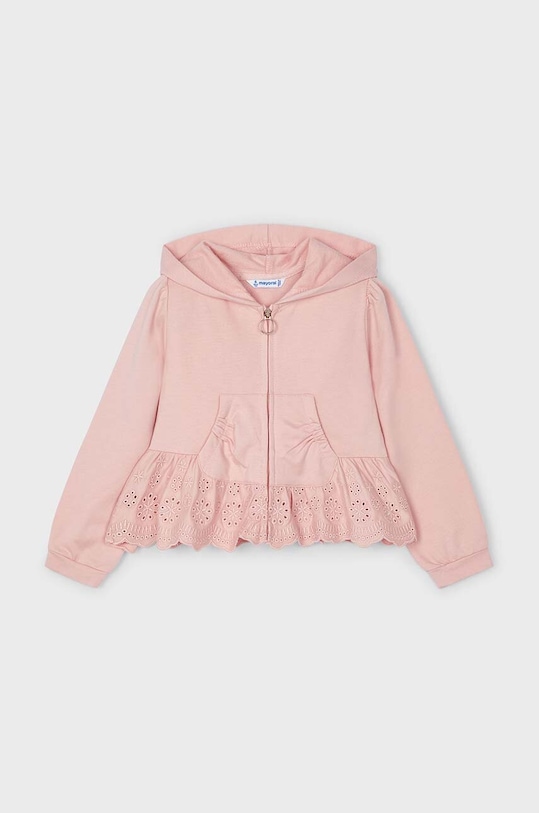 Mayoral bluza bawełniana dziecięca bawełna różowy 3477.6H.Mini.PPYH