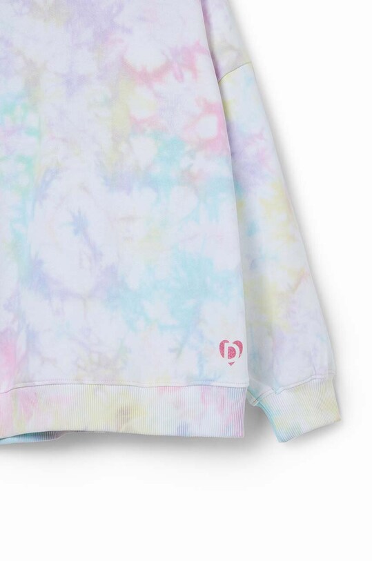 Fete Desigual hanorac de bumbac pentru copii 24SGSK05 albastru