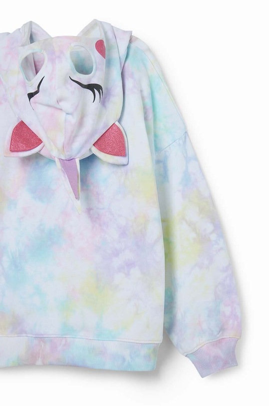 Desigual hanorac de bumbac pentru copii albastru 24SGSK05