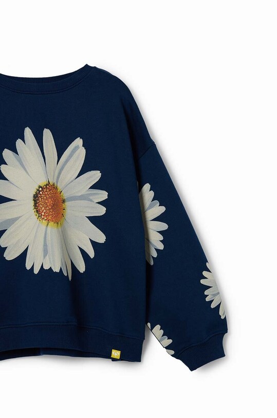 Desigual hanorac de bumbac pentru copii 24SGSK03 bleumarin SS24