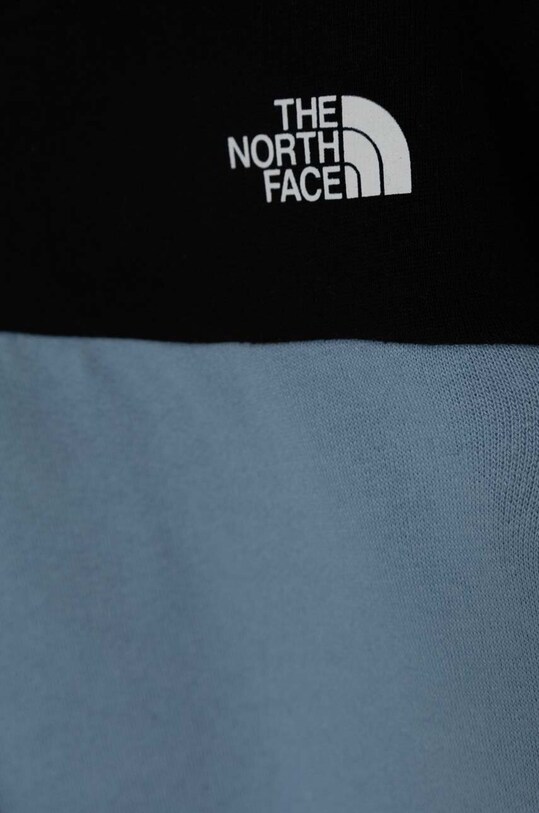 Fete The North Face hanorac de bumbac pentru copii DREW PEAK CROP P/O HOODIE NF0A89PT turcoaz