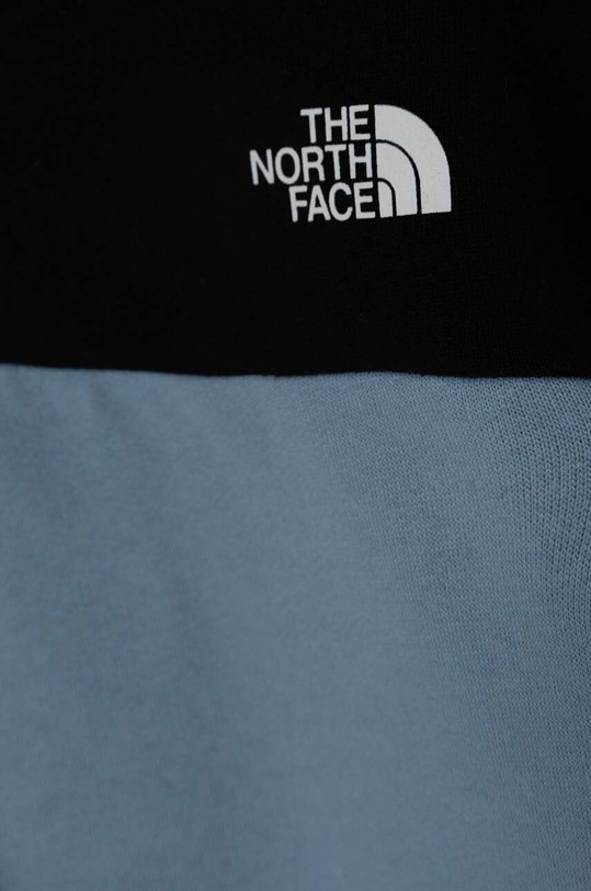 Dievča Detská bavlnená mikina The North Face DREW PEAK CROP P/O HOODIE NF0A89PT tyrkysová