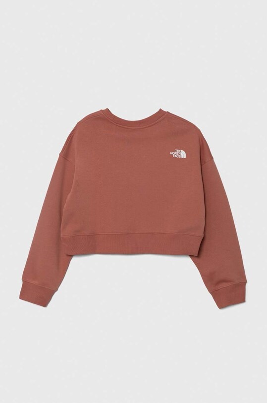 The North Face bluza copii NEW CUTLINE CREW FLEECE NF0A877P roz SS24