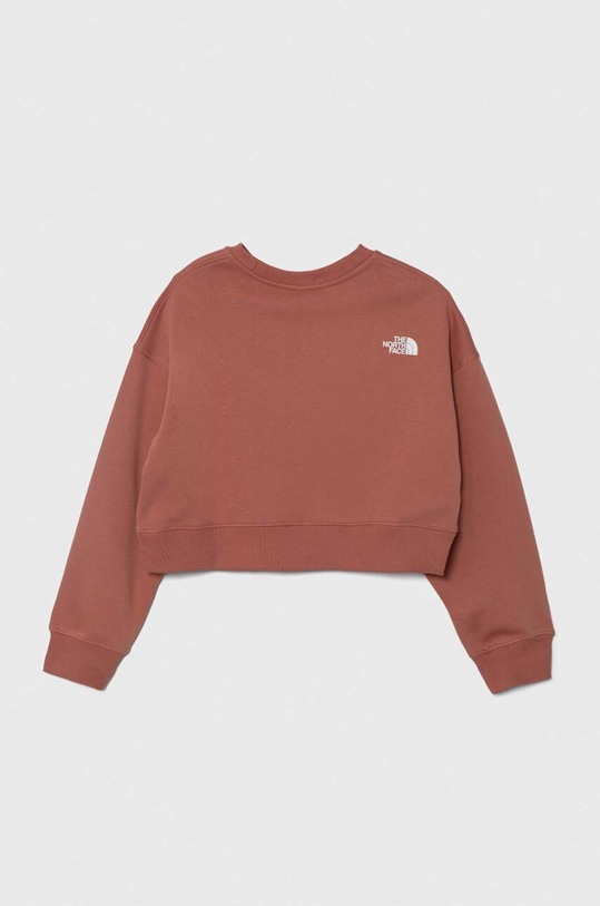 The North Face bluza copii NEW CUTLINE CREW FLEECE NF0A877P roz SS24