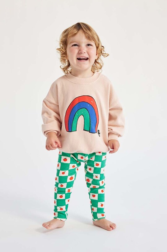 Dětská bavlněná mikina Bobo Choses bez kapuce růžová 124AB025