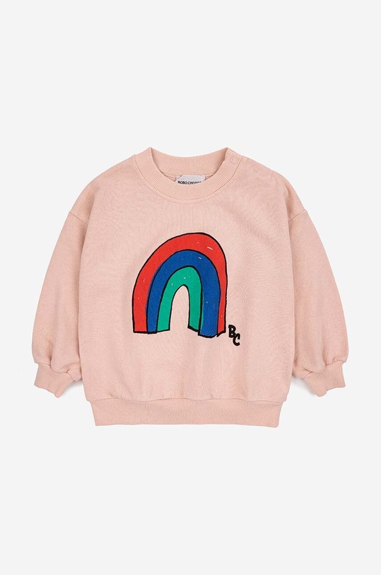 Dětská bavlněná mikina Bobo Choses 124AB025 růžová SS24