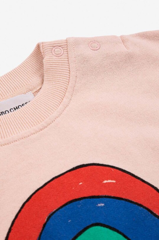 DÍVKA Dětská bavlněná mikina Bobo Choses 124AB025 růžová