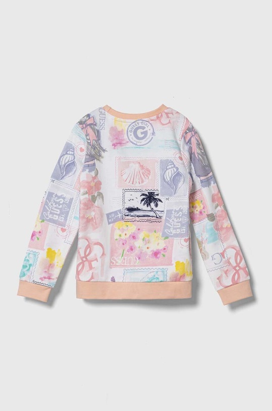 Dětská bavlněná mikina Guess K4GQ01.KA6R3.PPYH oranžová SS24