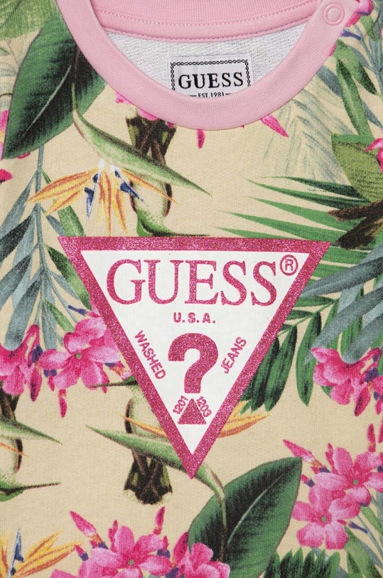 Дівчинка Дитяча бавовняна кофта Guess K4GQ01.KA6R3.PPYH зелений