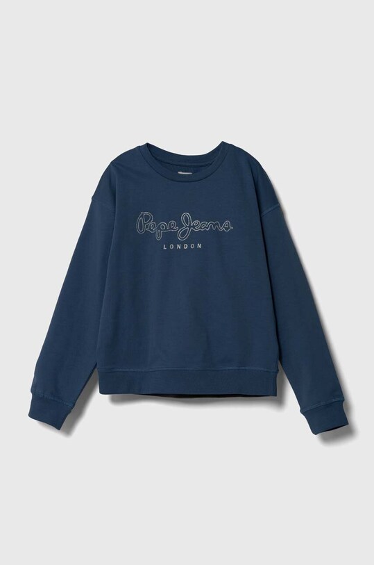 Παιδική βαμβακερή μπλούζα Pepe Jeans ROSE χωρίς κουκούλα μπλε PG581319