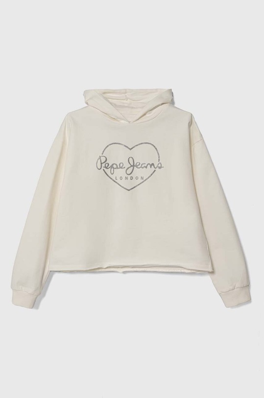 Παιδική βαμβακερή μπλούζα Pepe Jeans ELICIA SUMMER στάμπα λευκό PG581320