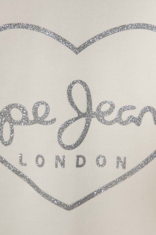 Κοριτσίστικα Παιδική βαμβακερή μπλούζα Pepe Jeans ELICIA SUMMER PG581320 λευκό