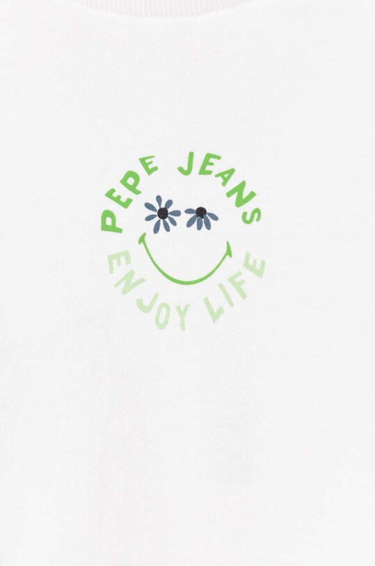 Девочка Детская хлопковая кофта Pepe Jeans OMARA PG581323 белый