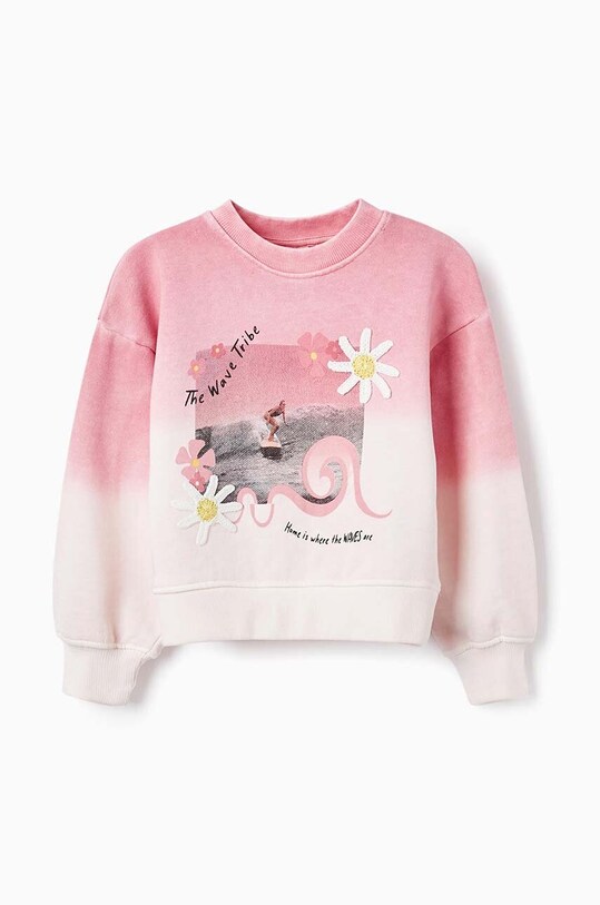 zippy hanorac de bumbac pentru copii print violet 3105950101