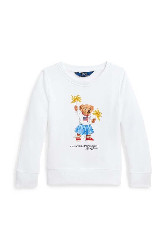 Polo Ralph Lauren bluza bawełniana dziecięca nadruk biały 312945063001
