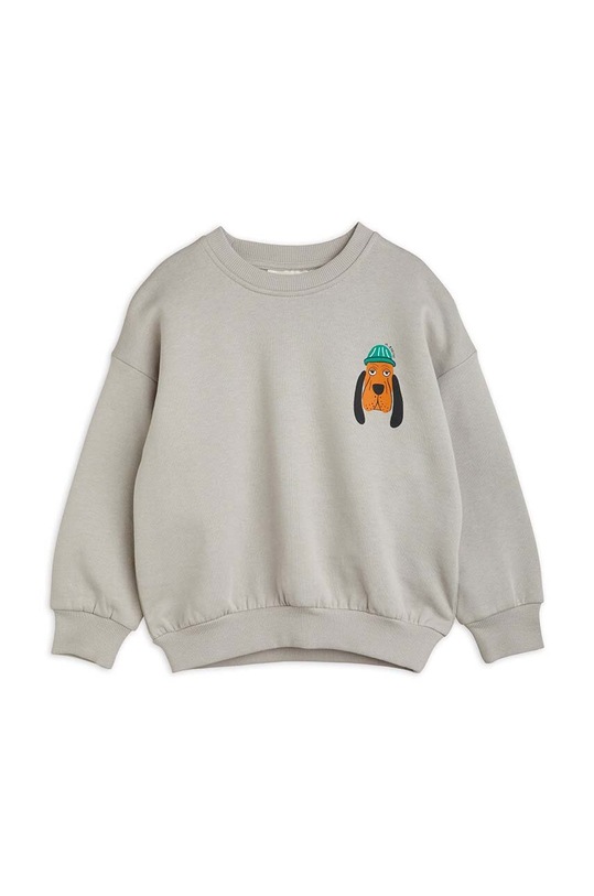 Mini Rodini bluza bawełniana dziecięca 2412013997 szary SS24