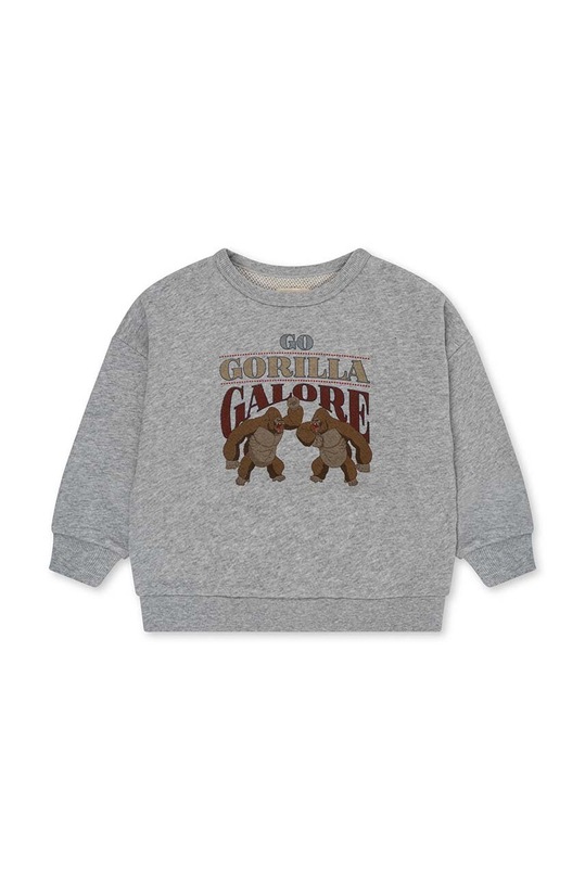 Konges Sløjd bluza bawełniana dziecięca KS100357 szary SS24