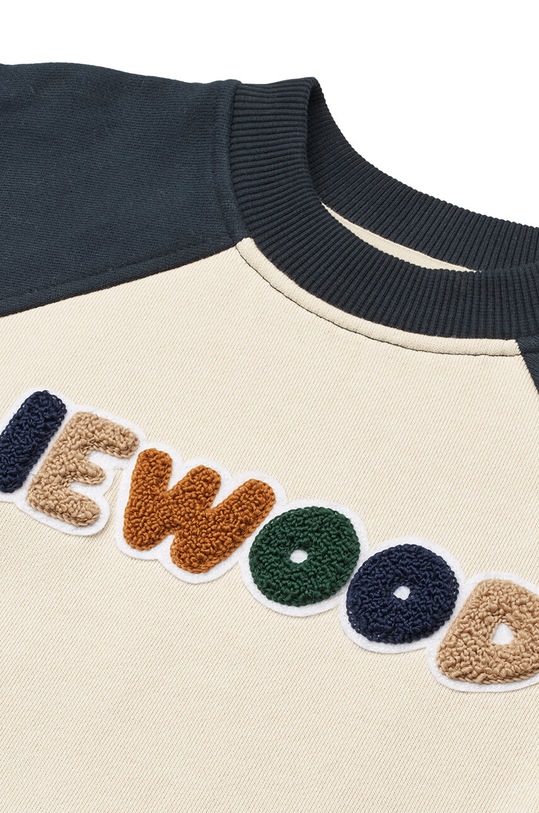 Dětská bavlněná mikina Liewood Aude Placement Sweatshirt námořnická modř LW18792