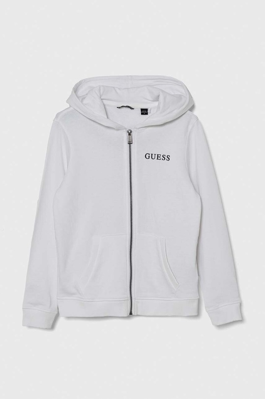Guess bluza bawełniana dziecięca nadruk biały L4RQ22.KAUG0.PPYH
