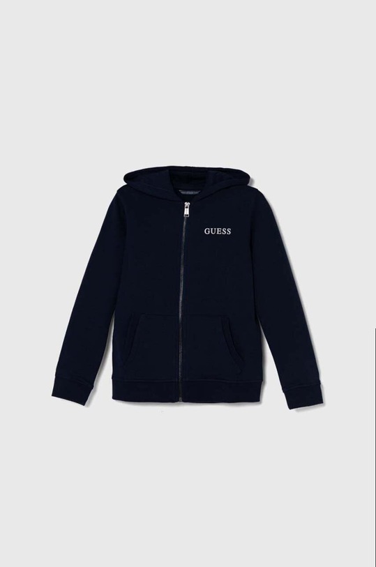 Guess bluza bawełniana dziecięca nadruk granatowy L4RQ22.KAUG0.PPYH