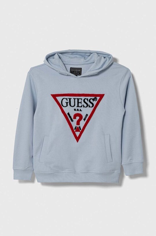 Детская хлопковая кофта Guess хлопок голубой L4RQ23.KAD74.PPYH
