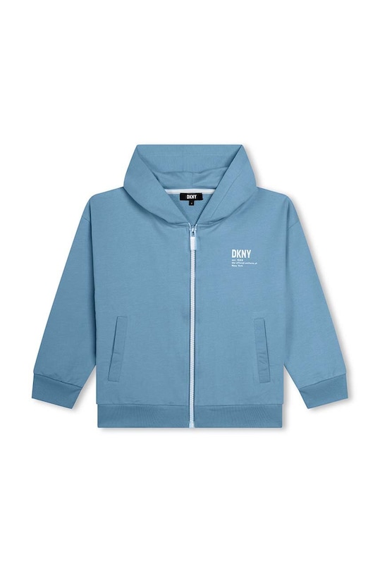Dkny bluza bawełniana dziecięca D60028.162.174 niebieski SS24