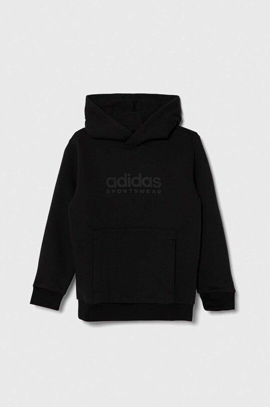 Детская кофта adidas с капюшоном чёрный IS4661