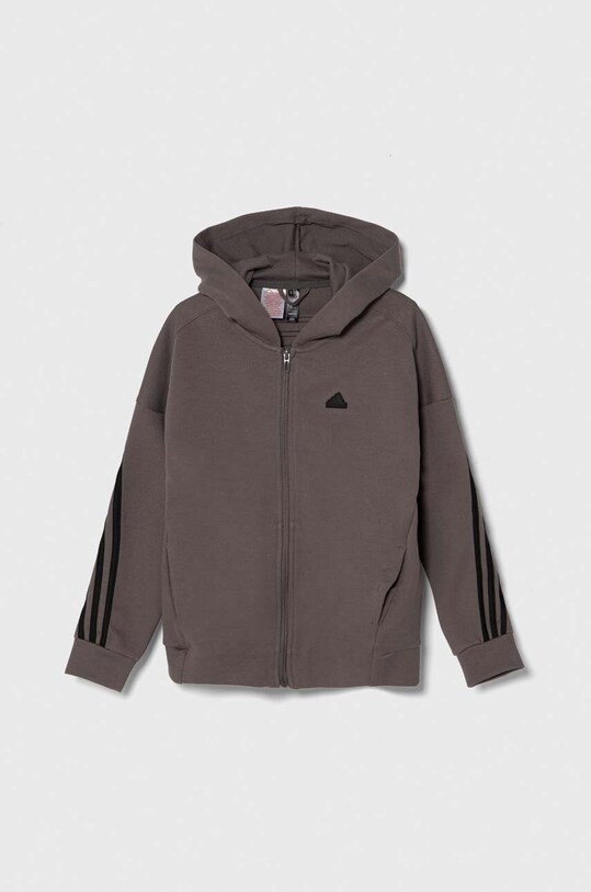 adidas bluza dziecięca z kapturem szary IS4424