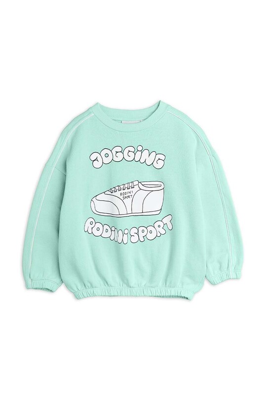 Mini Rodini hanorac de bumbac pentru copii Jogging 2422011275 albastru SS24