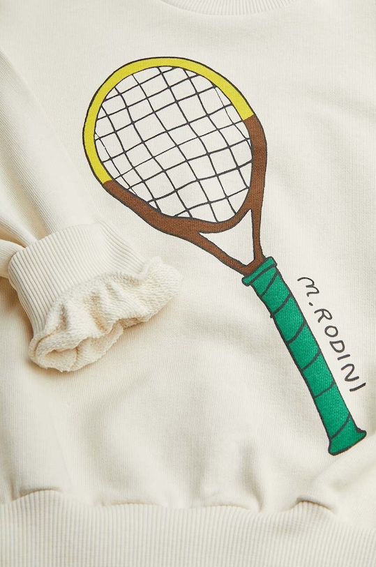 Chłopiec Mini Rodini bluza bawełniana dziecięca Tennis 2422016111 biały