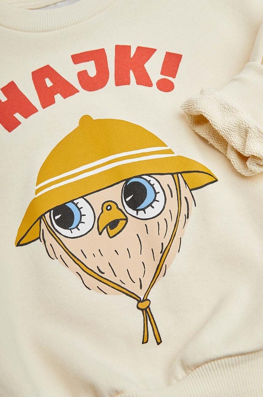 Chlapec Detská bavlnená mikina Mini Rodini Hike 2422016810 biela