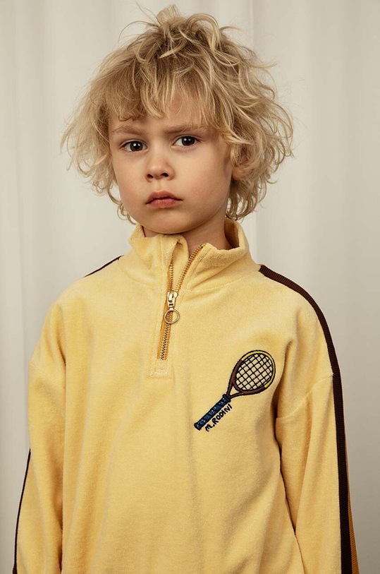 Mini Rodini bluza bawełniana dziecięca Tennis 2422018023 żółty
