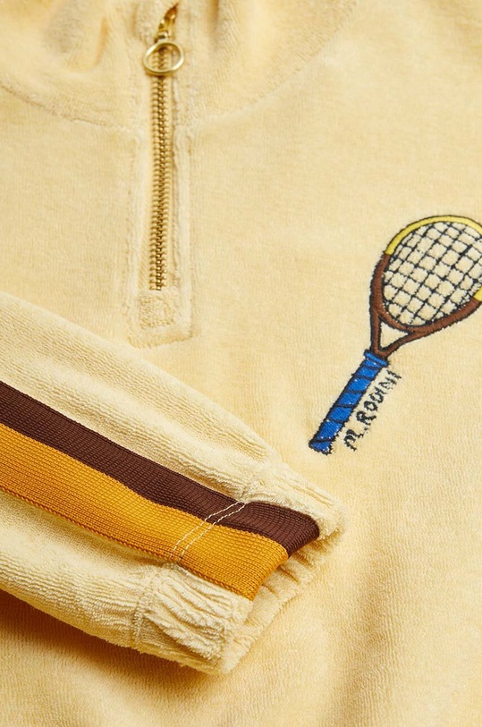 Mini Rodini bluza bawełniana dziecięca Tennis żółty 2422018023