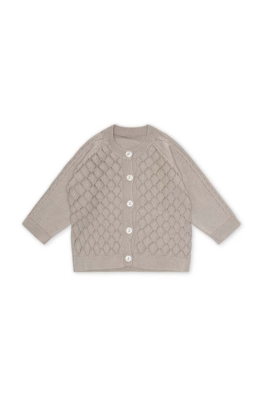 Детский хлопковый кардиган That's mine Paco 070221 серый SS24