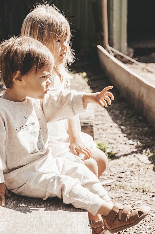 That's mine hanorac de bumbac pentru copii Sora 0653121 bej SS24