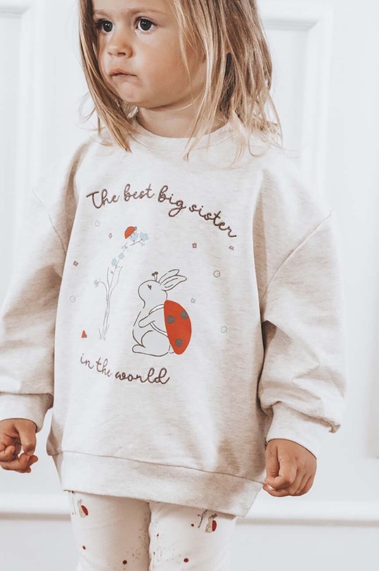 That's mine bluza dziecięca Finley z elastanem beżowy 0710114