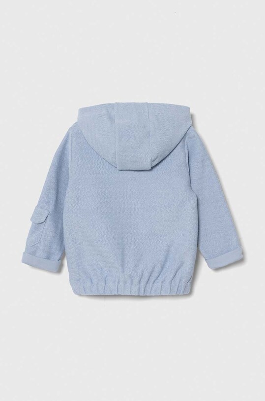United Colors of Benetton hanorac de bumbac pentru bebelusi 39T2A5014.W.Seasonal albastru SS24