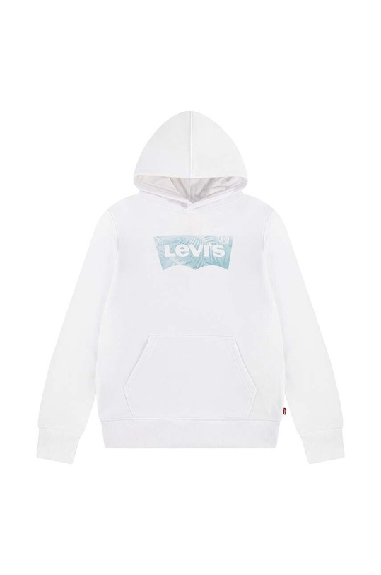 Levi's bluza copii LVB PALM BATWING FILL HOODIE 9EK810 alb SS24
