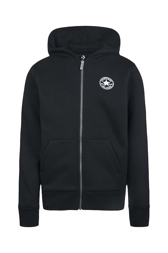 Dětská mikina Converse s kapucí černá 9CC857