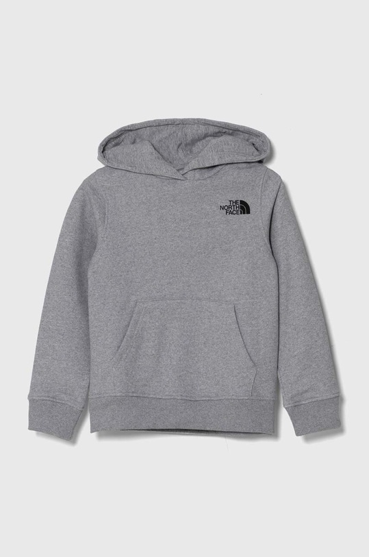 The North Face bluza dziecięca NEW GRAPHIC HOODIE z kapturem szary NF0A877V