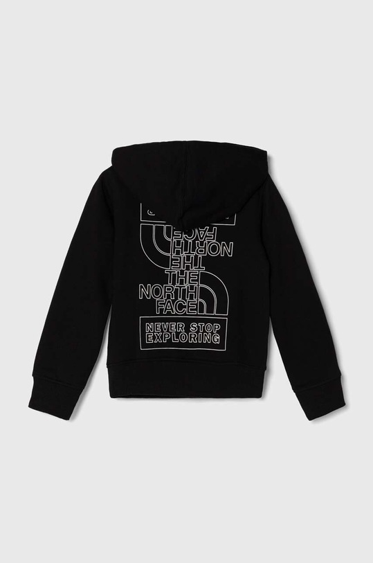 The North Face bluza dziecięca NEW GRAPHIC HOODIE NF0A877V czarny SS24