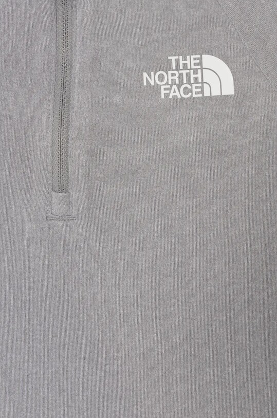 Chłopiec The North Face longsleeve dziecięcy NEVER STOP 1/4 ZIP NF0A870Q szary