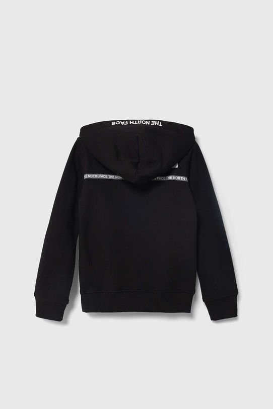 The North Face bluza bawełniana dziecięca PO ZUMU HOODIE NF0A877R czarny SS24