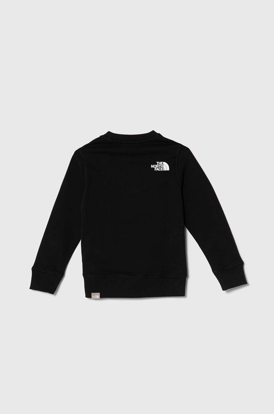 Παιδική βαμβακερή μπλούζα The North Face REDBOX CREW NF0A89PC μαύρο SS24