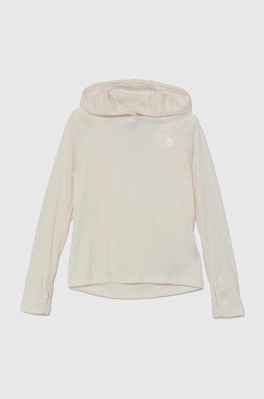 The North Face gyerek felső SUMMER LT SUN HOODIE sima bézs NF0A88M4
