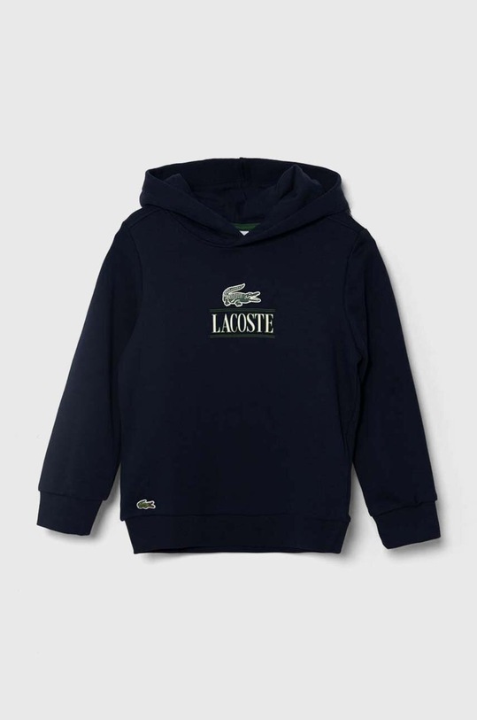 Lacoste bluza bawełniana dziecięca nadruk granatowy SJ3805