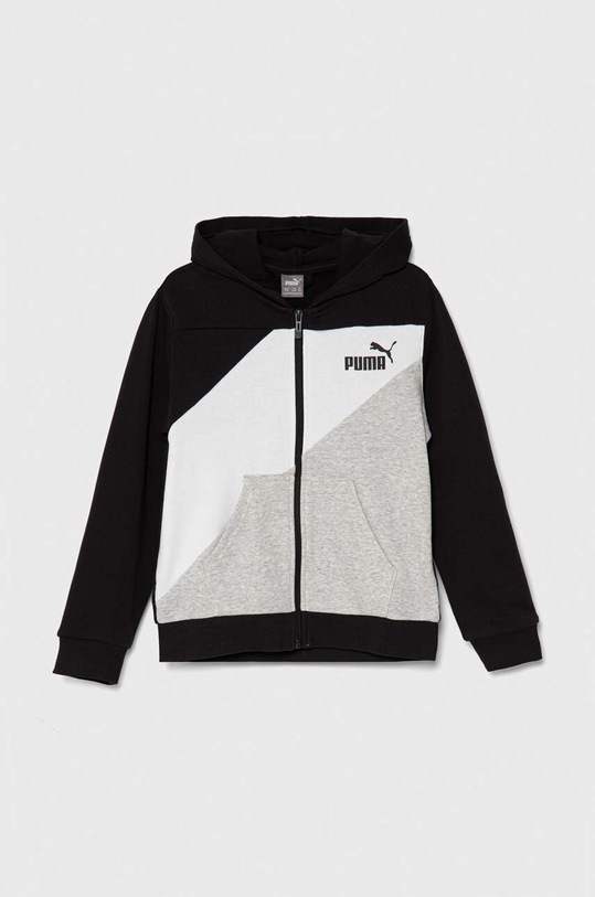 Παιδική μπλούζα Puma PUMA POWER Colorblock Full-Zip TR στάμπα μαύρο 679251