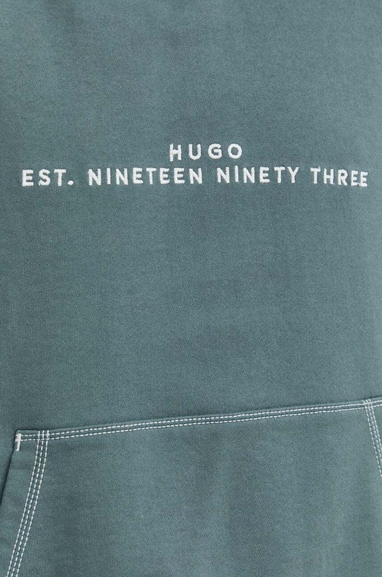 HUGO bluza bawełniana 50504725 zielony