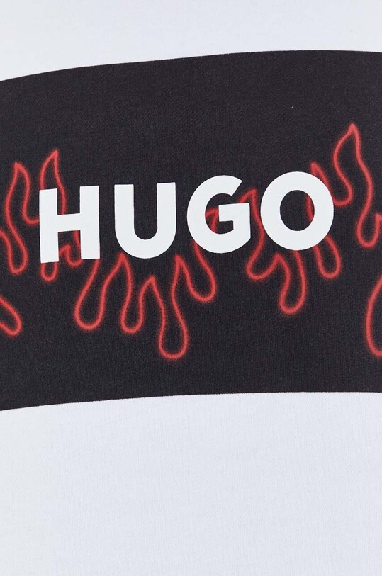 Хлопковая кофта HUGO 50506990 белый
